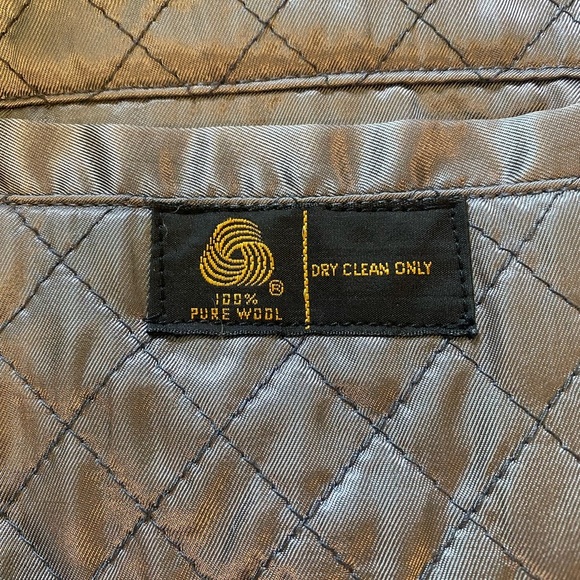 Lakeland Men's Classic Gray Wool Over Coat Sz 44 - Picture 6 of 14